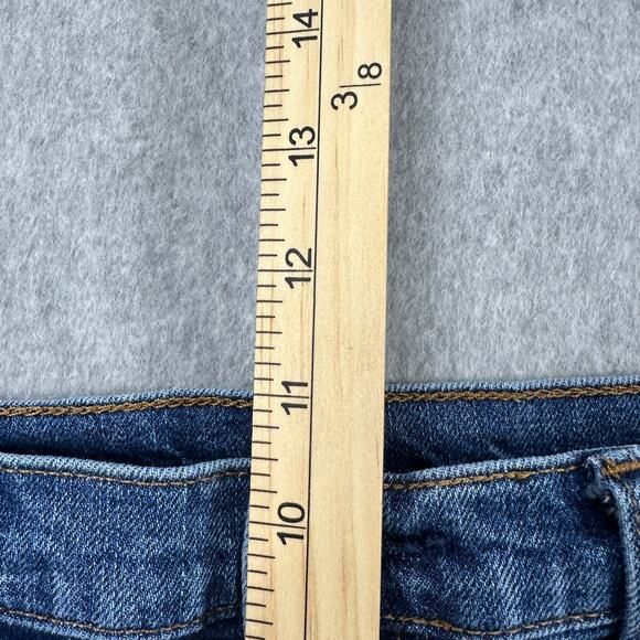 Gap Denim Cut-off Shorts WMNS SZ 29 Blue Medium Wash High Rise Frayed Hem 1969 - Picture 9 of 10